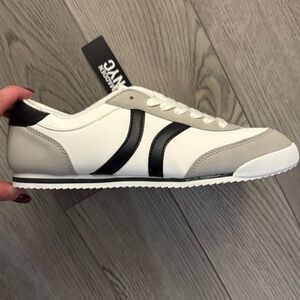 Madden NYC Women's White and Black Sneakers